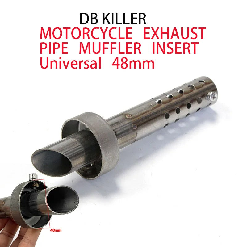 48mm Motorcycle Exhaust Removable Baffle Insert DB Killer Universal Muffler Noise Reducer for ADV750 KTM 790 Duke
