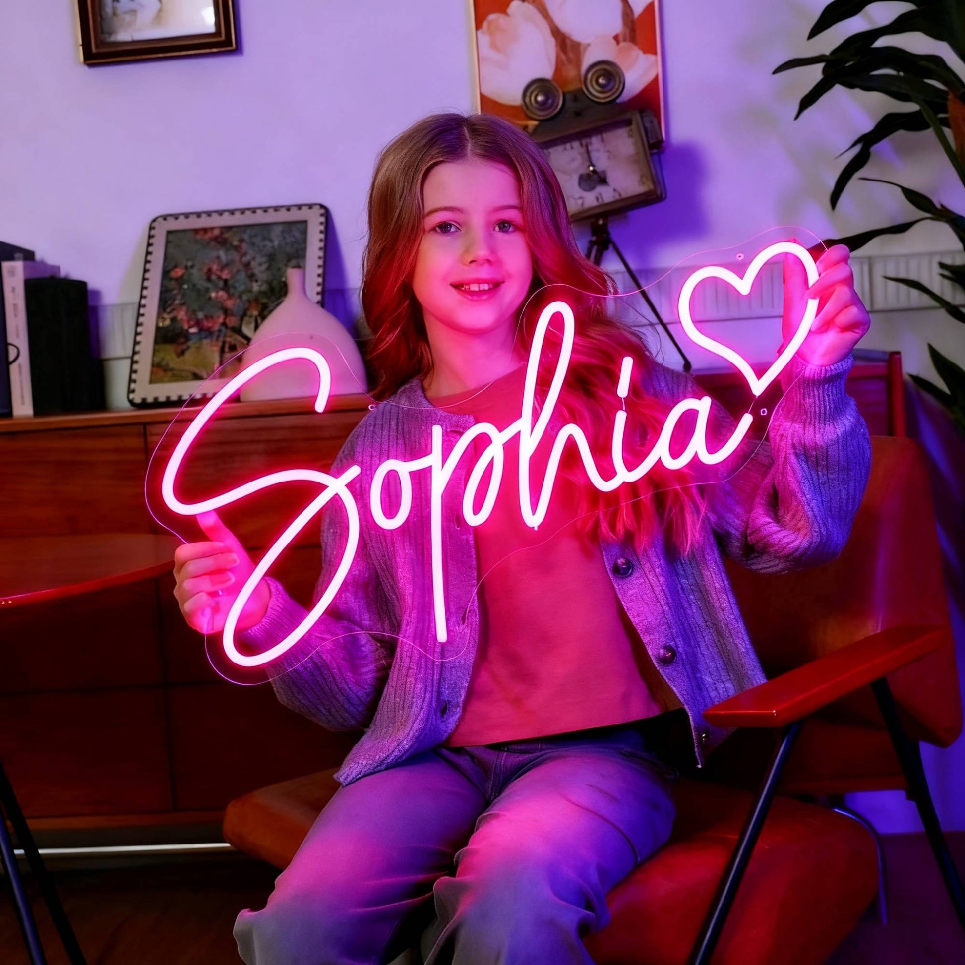 Custom Neon Sign Personalized Name Neon Sign LED Night Light Birthday Wedding Signs Room Bedroom Decoration Wall LED Neon Lamp
