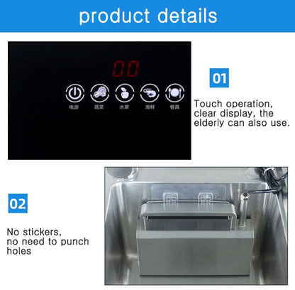 Household Portable Sink Dishwasher Small Free-standing Installation-free Kitchen 110V/220V Automatic Ultrasonic Wash Dishwasher
