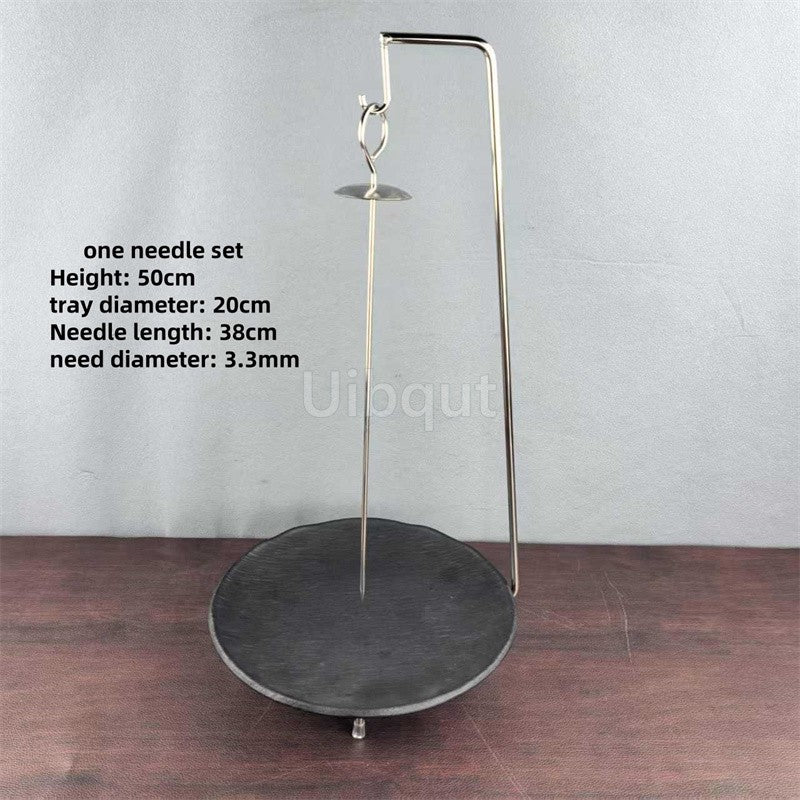 Kebab Barbecue Rack BBQ Cookware Roaster Rack Grill Vertical Stand Spanish outdoor BBQ Skewer Rack for Picnic Party Meat Sausage