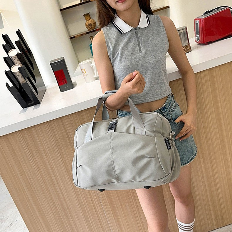 Women Travel Tote Bag Casual Outdoor Travel Short Trip Luggage Shoulder Bags Portable Commuting Gym Fitness Sports Handbag