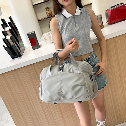 Women Travel Tote Bag Casual Outdoor Travel Short Trip Luggage Shoulder Bags Portable Commuting Gym Fitness Sports Handbag