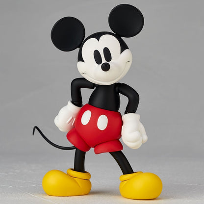 In Stock Original Disney 1936 Mickey Mouse Kaiyodo Revoltech Colorful Mickey Action Figures Anime Ornaments Collection Gifts Toy