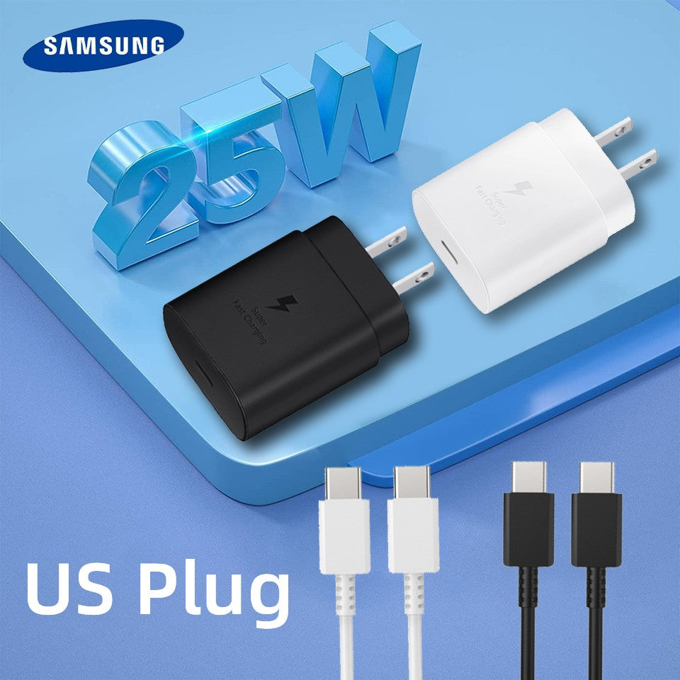 Original Samsung 25W Charger PD Type C Wall Chargeur Galaxi Z Fold 6 5 Z Flip 4 S25 S24 S23 A05s A54 A24 A23 M54 M13 M22 M32 M53