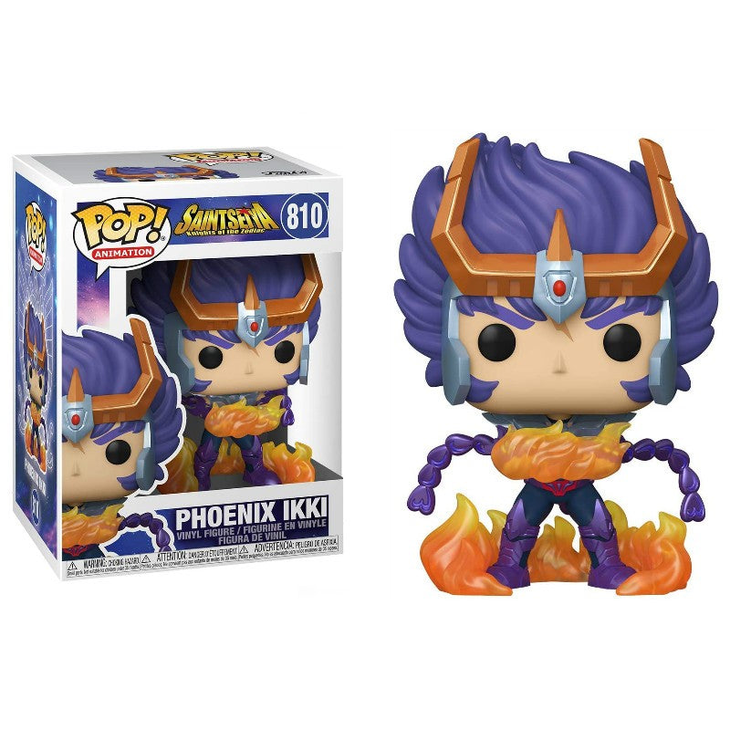 Funko Pop Cavaleiros do Zodíaco Boneco Articulado Hyoga de Cisne #808 Shiryu de Dragão #807 Shun de Andrômeda #809 Ikki de Fênix #810 Bonecos de Vinil Brinquedos