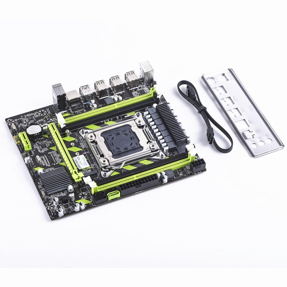 Placa-mãe ENVINDA X79 LGA 2011 USB2.0 SATA3 Suporta Memória REG ECC e Processador Xeon E5 4DDR3 PCI-E NVME M.2