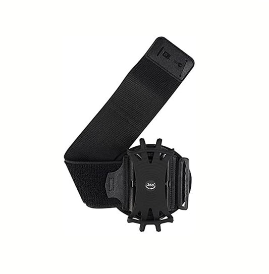 Braçadeira de Celular para Corrida com Rotação 360° Suporte Destacável com Porta-Chaves para iPhone Samsung Xiaomi Huawei