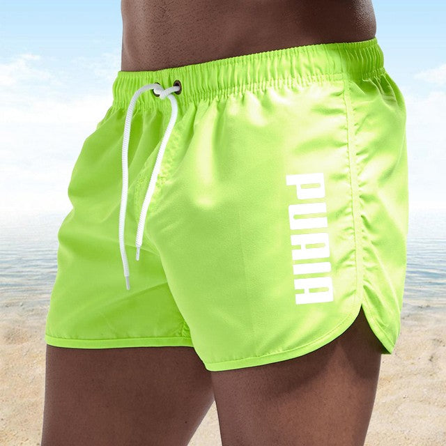 New Hot Summer Swim Trunks Sport Gym Running Shorts Male Beachwear Luxury Beach Shorts Quick Dry Mens Siwmwear Board Briefs
