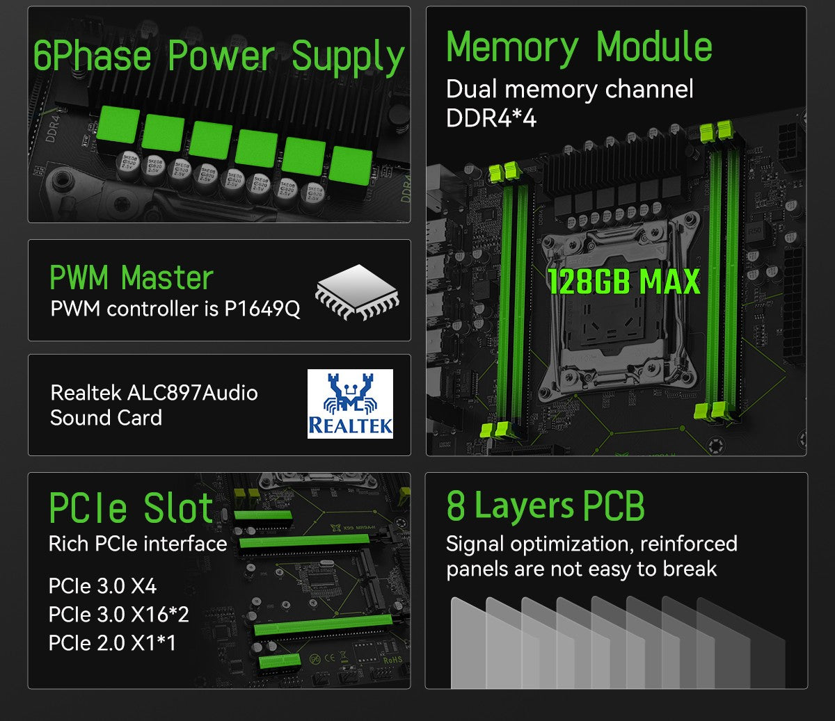 Conjunto de Placa Mãe MACHINIST X99 MR9A-H LGA 2011-3 Processador CPU Xeon E5 2680 V4 + Kit de Memória RAM DDR4 2*8G=16GB 2133MHz ATX USB3.0