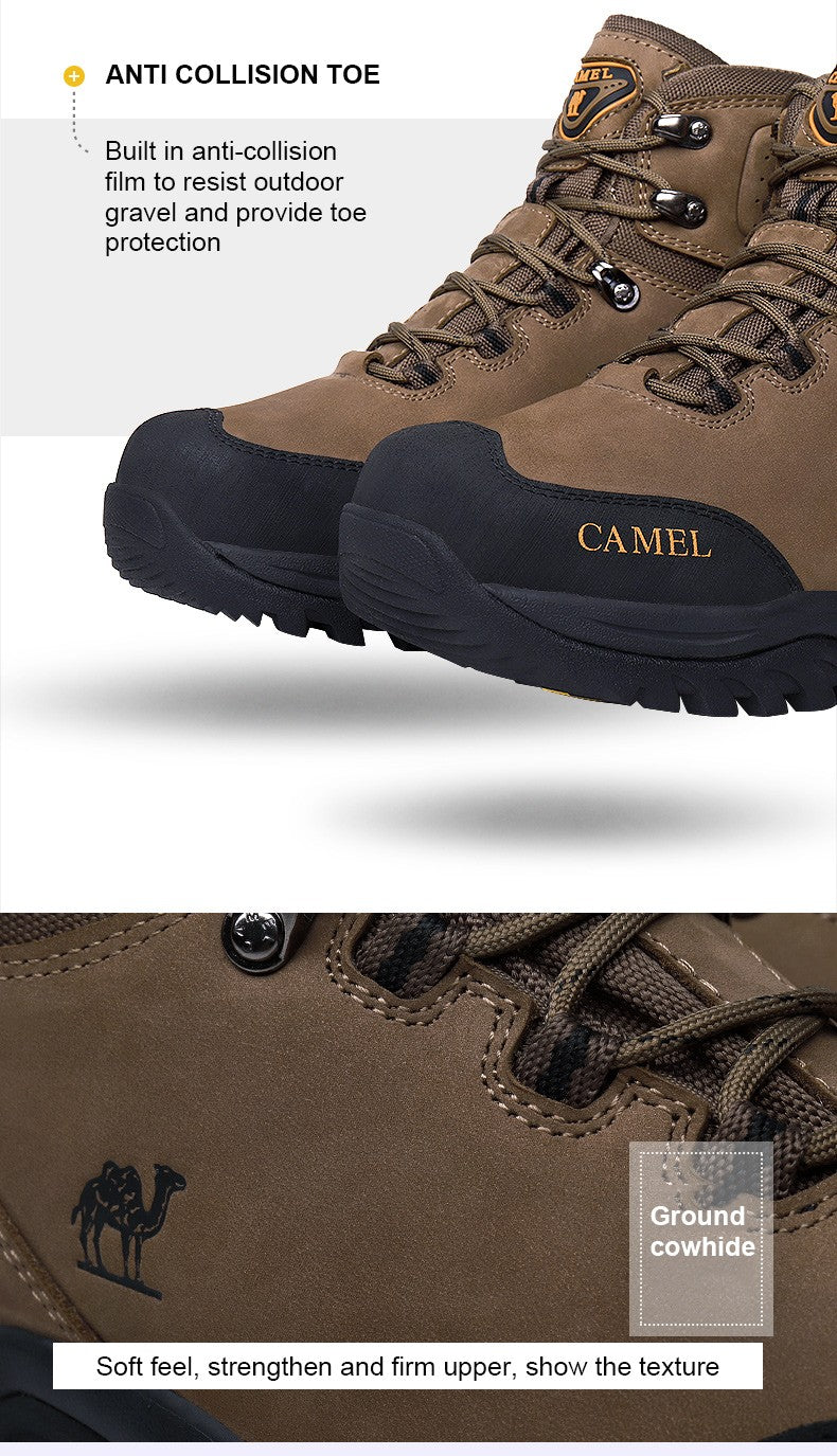 GOLDEN CAMEL Waterproof Hiking Shoes Men and Women Outdoor Anti-Slip Climbing Trekking Shoes for Men 2023 Leather Hiking Boots