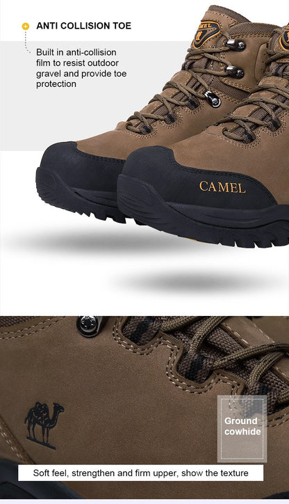 GOLDEN CAMEL Waterproof Hiking Shoes Men and Women Outdoor Anti-Slip Climbing Trekking Shoes for Men 2023 Leather Hiking Boots