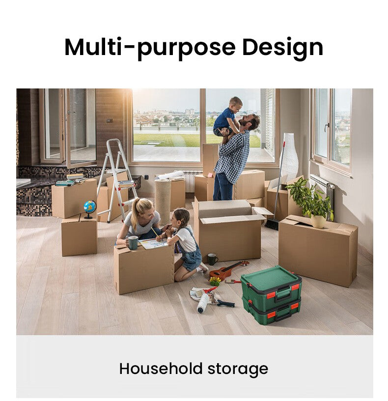 Conjunto de caixas de ferramentas empilháveis Bosch System Box, caixa de ferramentas multifuncional empilhável