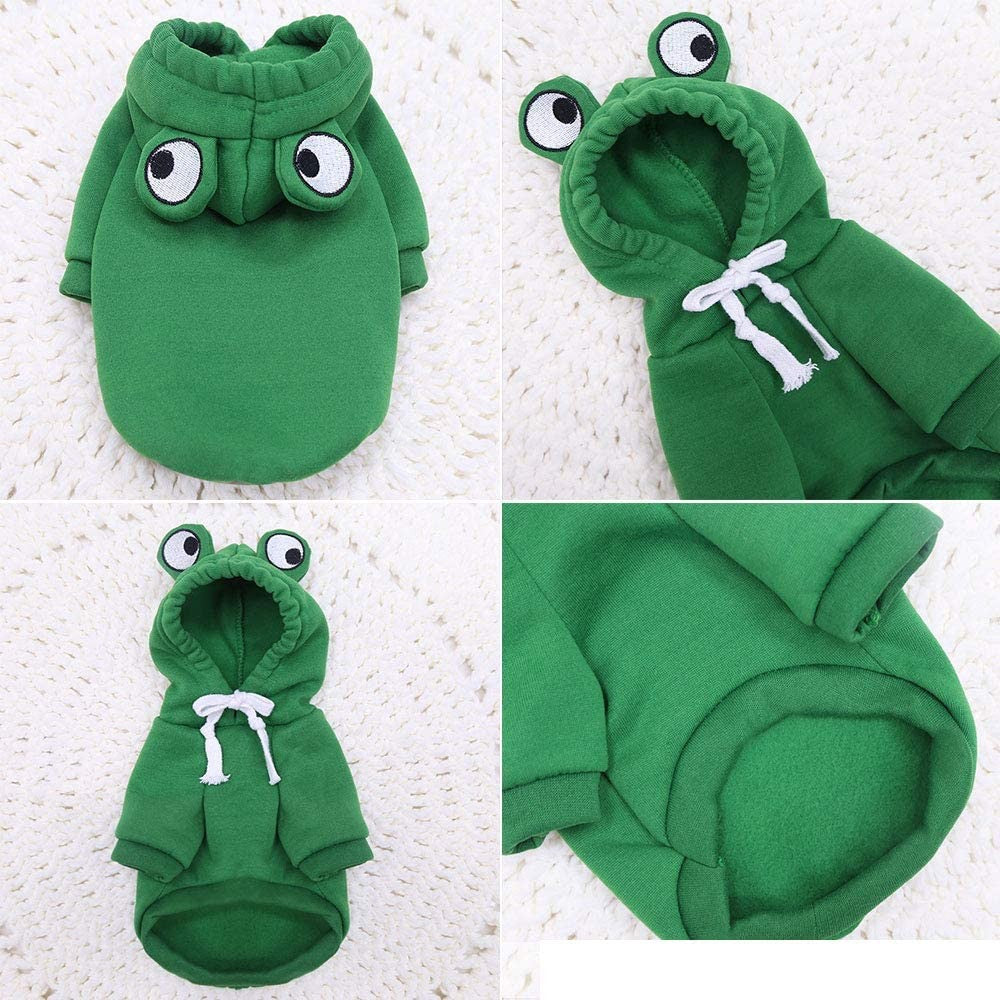 Roupas para Pets Cachorros Moletom com Capuz Fruta Casaco Quente Gato Suéter Fantasia de Inverno para Filhotes Cães de Pequeno Médio Grande Porte e Gatos