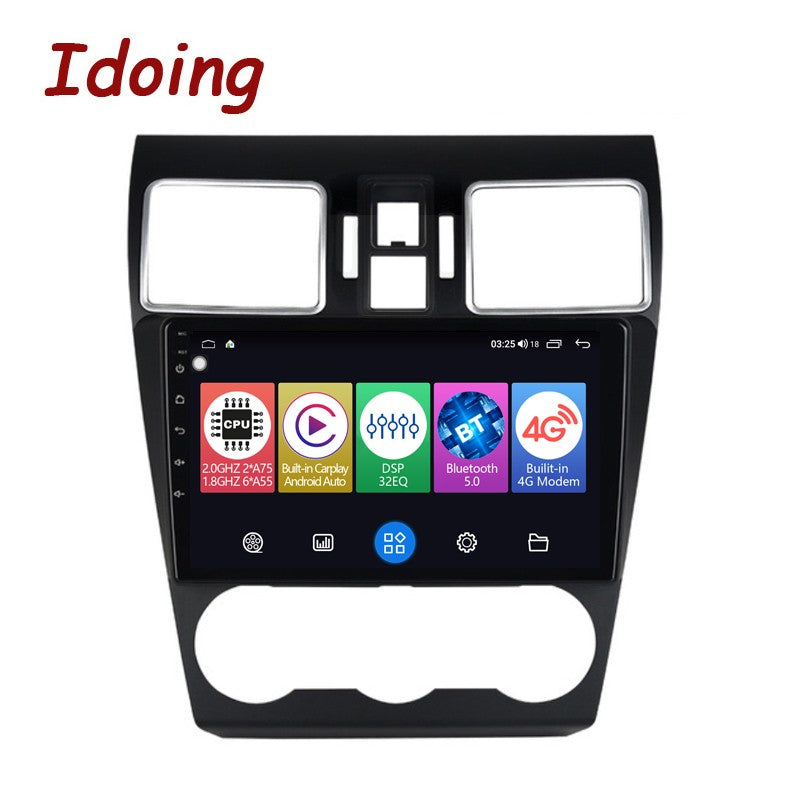 Idoing 9"Car Android Radio Vedio GPS Player For Subaru WRX 2016-2021 GPS Navigation Carplay Auto Head Unit Plug And Play No 2Din