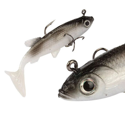 Kit 5 Peças Isca de Pesca Isca Macia 8cm/2.8in Isca Artificial Anzóis Legais