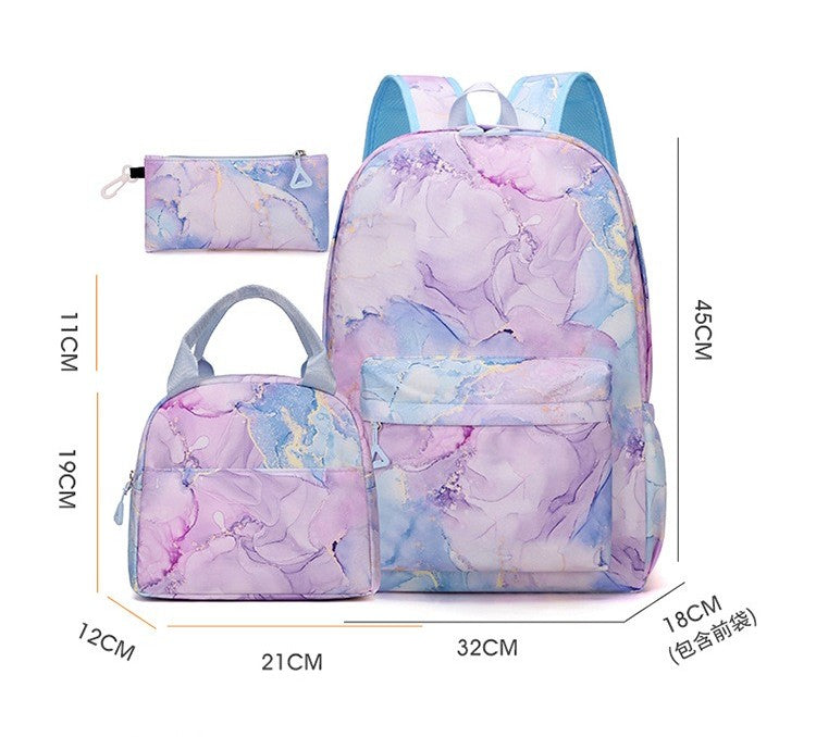 3pçs Mochilas K-pop Demon Hunters Desenho Animado Anime Escolar com Lancheira Mochilas Infantis Impermeáveis Presentes para Aluno