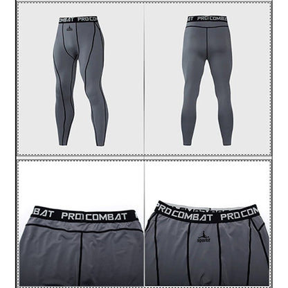 SPORTIF Men Bodybuilding longs Pants Fitness Compression Leggings Train Workout Outfit Male Muscle Alive Elastic Skinny Tights