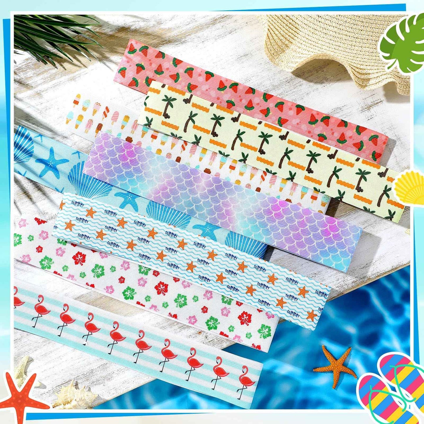 Towel Bands for Beach Chairs Colorful Windproof Beach Towel Straps  Elastic Bed quilt Sheet Storage Belt Durable Cruise Clips