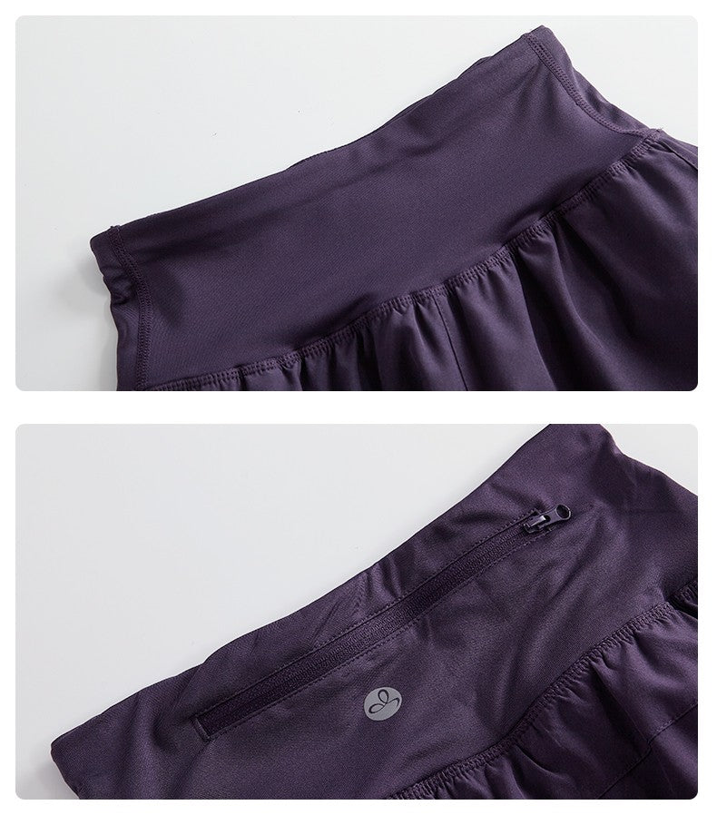 DRUR Women Running Set Quick Dry Loose Workout Outfit 2 Piece Tracksuit Summer Lightweight Gym Top Shorts Suit Badminton Apparel