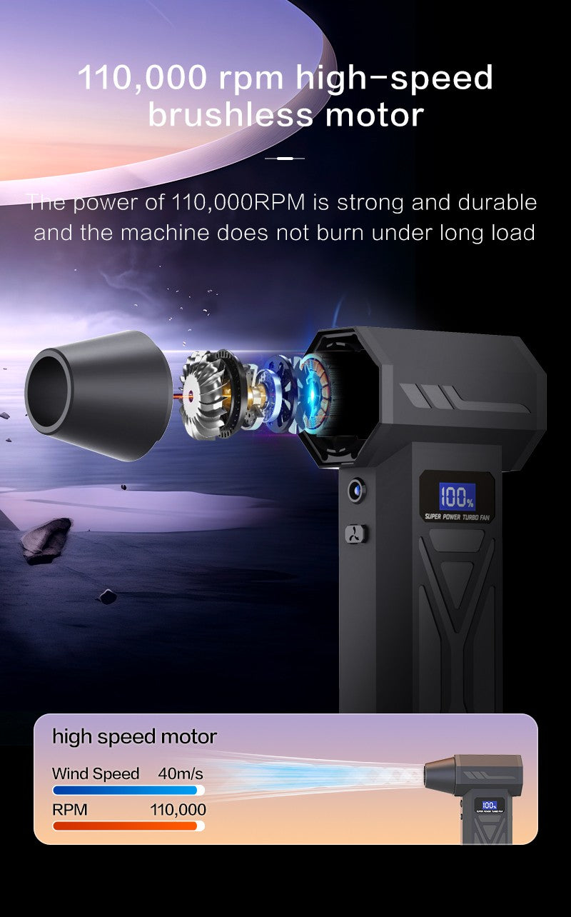 P70 Turbo Ventilador Violento de Alta Velocidade 4000mAh 110000RPM Soprador Portátil Aspirador de Pó Dispositivo de Remoção de Pó 4 Velocidades para Carro Casa