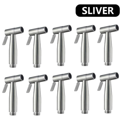 Pulverizador de Torneira de Banheiro Portátil, Pulverizador de Aço Inoxidável, Pistola de Pulverização de Bidê Manual, Chuveiro Higiênico de Limpeza Automática, Torneira Manual de Banheiro