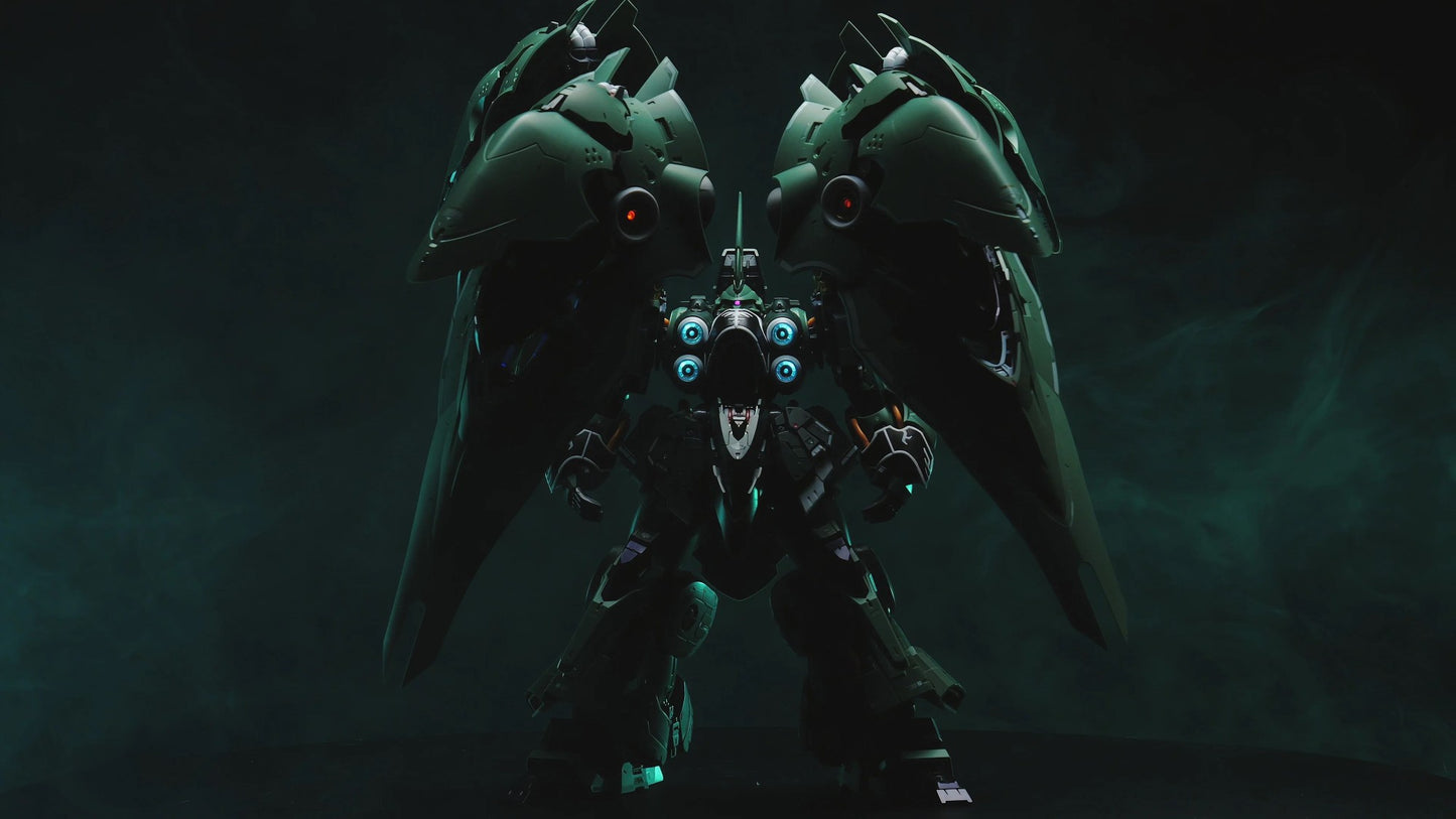 NOVA 1/100 AXIS MODEL WORKS Kshatriya Osirisaerial Dominator Action Figure Lâmpada Luminosa Montada Gk Figure Modelo Colecionável