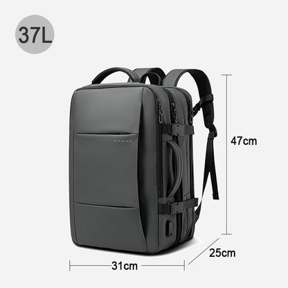 BANGE Mochila Expansível Masculina Impermeável Mochila para Notebook de 17.3 polegadas Masculina Grande Capacidade para Caminhada Viagem Mochilas Masculinas para Homens