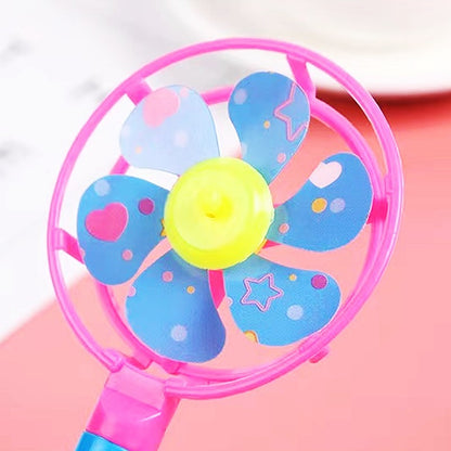 12Pcs 6.5x12.5cm Plastic Color Whistle Pinwheel Game Kids Birthday Party Gifts Back to School Gifts Pinata Filler Giveaway Toys