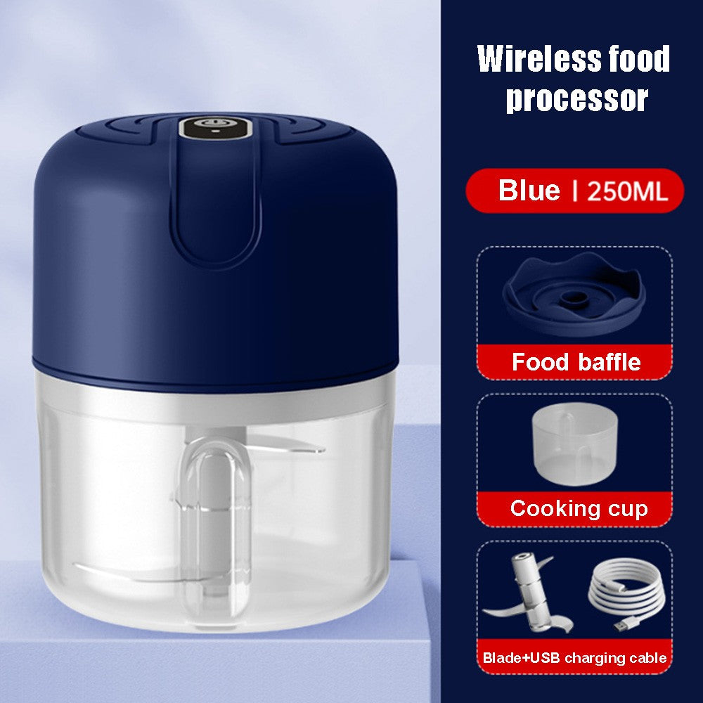 Electric garlic grinder USB garlic puree machine 250ML meat grinder kitchen vegetable grinder food chopper blender