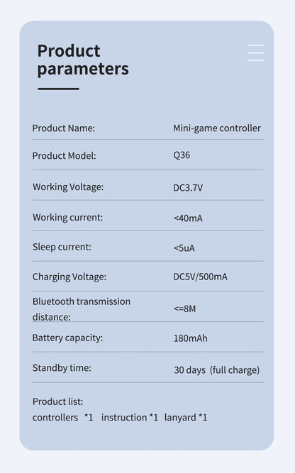 Mini Gamepad Gaming Control Bluetooth For iPhone Android PS4 PS3 Switch Xbox Mobile IOS PC TV Controller Wireless Game Pad Phone