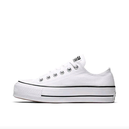 Converse Chuck Taylor All Star Men's and Women's Skateboarding Shoes, Minimalist, Chunky Sole Sneakers, White