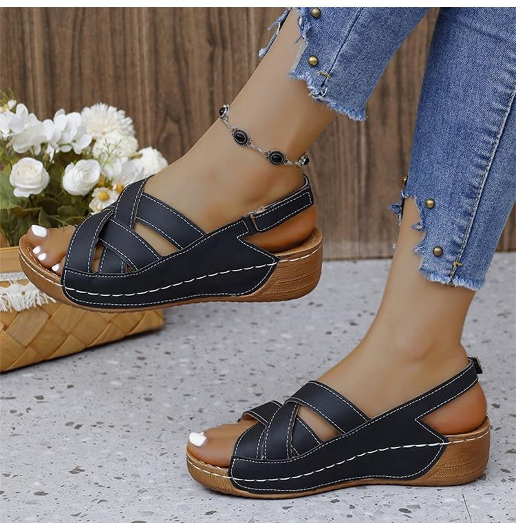 Women Sandals Shoes Summer Beach Shoes Woman Party Sandals For Women Wedge Ladies Shoes Non-Slip Footwear Women Sandal Female