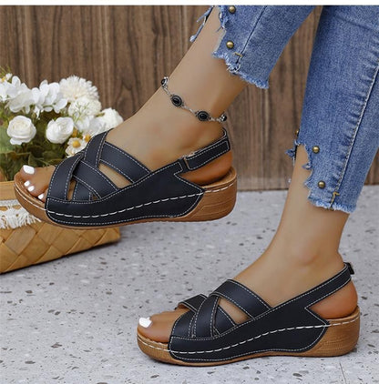 Women Sandals Shoes Summer Beach Shoes Woman Party Sandals For Women Wedge Ladies Shoes Non-Slip Footwear Women Sandal Female