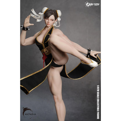 1/6 Scale Chun Li Action Figure P023 - Fighting Goddess with Movable Eyes 12'' Female Soldier Body Model Toy in Stock