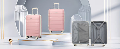 Joyway Travel Luggage Sets, Stylish Carry On Checked Suitcase Set,Sturdy Durable Scratch-resistant,TSA Lock,Spinner Wheels