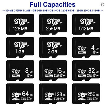 ?CeaMere 50Pcs SD TF Card Bundle, 2GB/8GB/32GB/64GB Class 10 U3 Memory Card for Smartphones Cameras Drones Action Cameras Table