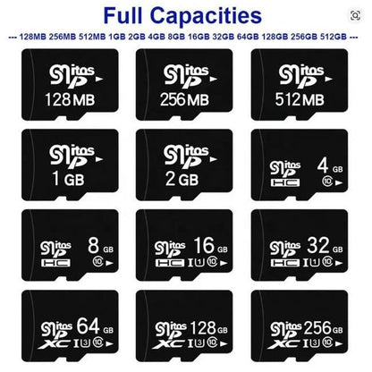 ?CeaMere 50Pcs SD TF Card Bundle, 2GB/8GB/32GB/64GB Class 10 U3 Memory Card for Smartphones Cameras Drones Action Cameras Table