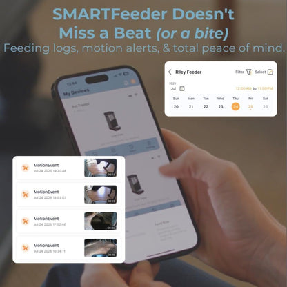 Comedouro Automático para Cães e Gatos de Grande Capacidade – Dispensador de Alimentos para Animais de Estimação de Aço Inoxidável com Aplicativo Wi-Fi e Alimentações Programadas