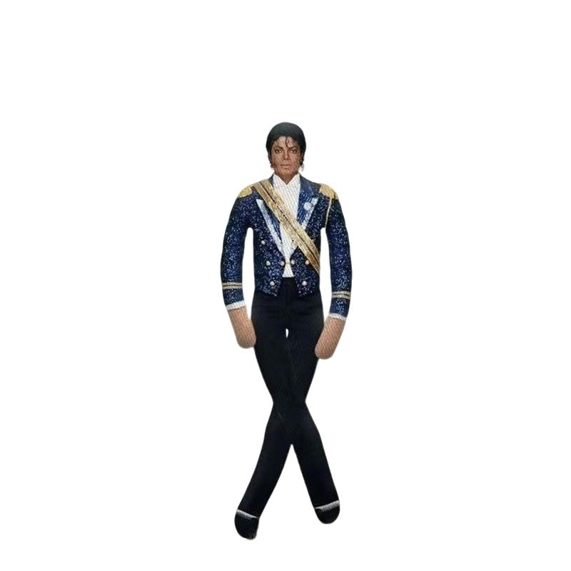 Anime Cosplay MJ Michael Jackson Plush Plushy Prop Doll Plush Stuffed Figure Dolls Room Decoration Abstract Joint Mobility Props