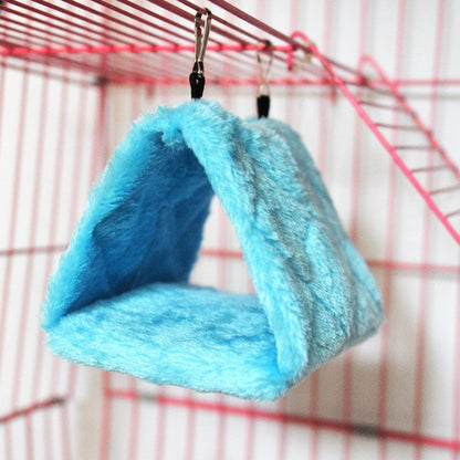 Cama de Pássaro de Inverno para Animais de Estimação Gaiolas de Papagaio Quente Pelúcia Rede Cabana Tenda Cama Caverna Suspensa para Dormir e Chocar Acessórios para Pássaros