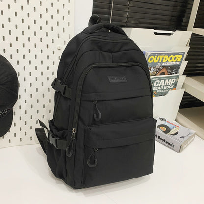 Mochila Escolar Unissex Nova Japonesa Simples de Estudante do Ensino Médio e Fundamental Mochila de Grande Capacidade