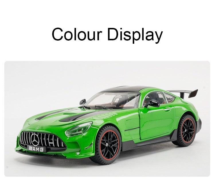 1:18 UM GT Miniatura Sports Car Modelo Brinquedos Liga Diecast Supercarros Som Luz Portas Abertas Absorção de Choque para Presentes Infantis