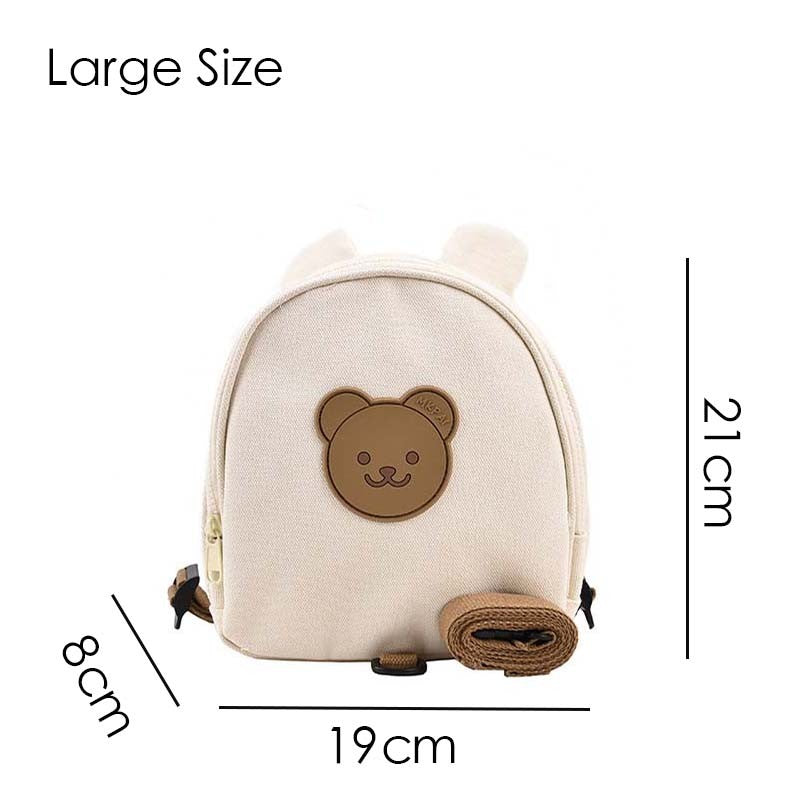 Mochilas Infantis de Lona, Bolsas Escolares de Jardim de Infância, Urso, Coelhinho, Coreana, Antiperda, Bolsas Infantis para Meninas, Meninos, Mochilas Infantis para Viagem