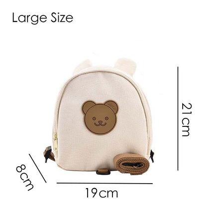 Mochilas Infantis de Lona, Bolsas Escolares de Jardim de Infância, Urso, Coelhinho, Coreana, Antiperda, Bolsas Infantis para Meninas, Meninos, Mochilas Infantis para Viagem