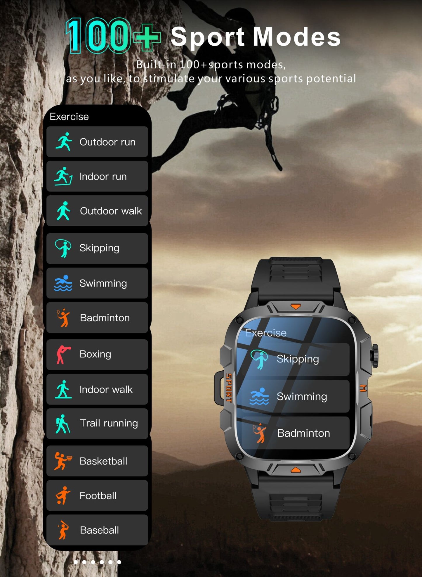 2025 Novo Para Xiaomi Militar Grau Smart Watch Masculino Tela AMOLED de 1.96" 5ATM À Prova D'Água Esportes Rastreador de Fitness Chamada BT Smartwatch