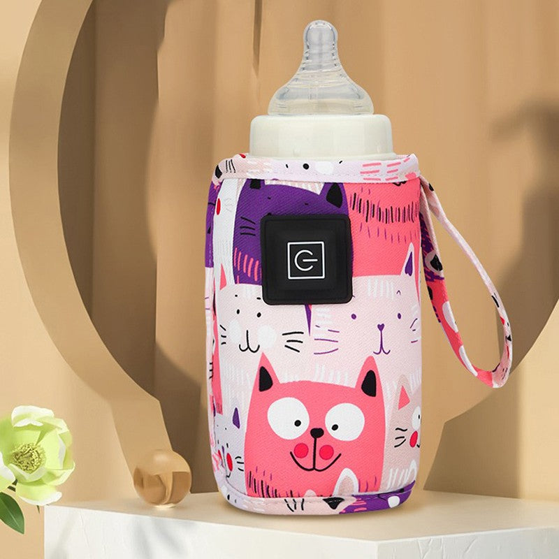 USB Milk Water Warmer Travel Stroller Insulated Bag Baby Nursing Bottle Heater Newborn Infant Portable Bottle Feeding Warmers