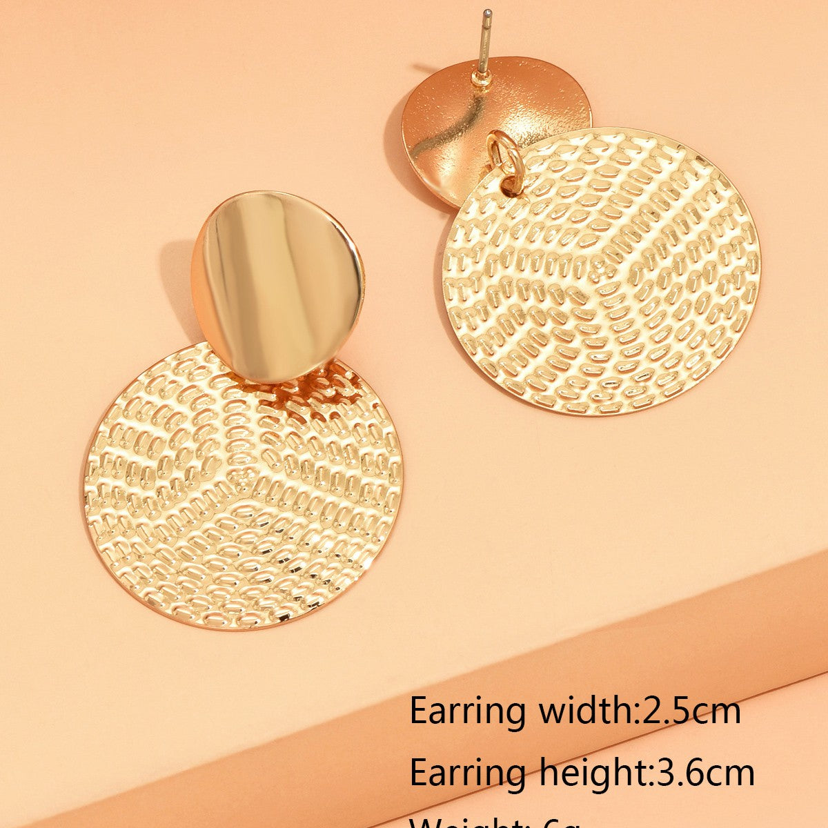Brincos De Mulher Boho Trendy Geométricos De Metal Redondos Para Mulheres Moda Joias De Casamento