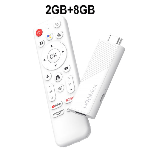 Android TV Stick Allwinner H313 Quad Core 4K Wifi6 BT Voice Assistant Remote Control Game Media Player Smart TV Box H96 Max