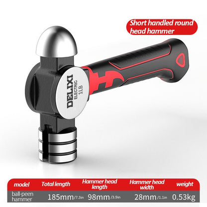 Martelo de Garra Multifuncional Mini DELIXI ECECTRIC, Martelo Antiderrapante e Antichoque, Profissional, Ferramenta Manual Magnética para Trabalhos em Madeira