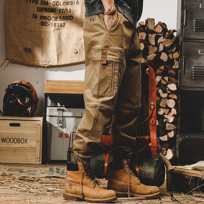 Calça Cargo Masculina ARENS Techwear Preta Calça Cargo Masculina Vintage Japonesa Streetwear Hip Hop Bolsos Estilo Safari Casual Solta